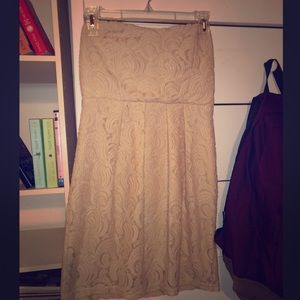 Tan Lace Dress